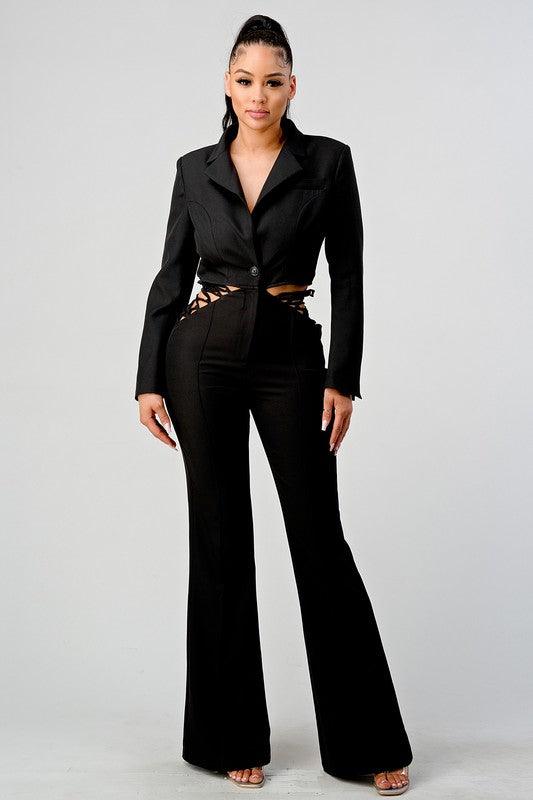 Athina Business Casual Blazer Pants Set - Jessiz Boutique