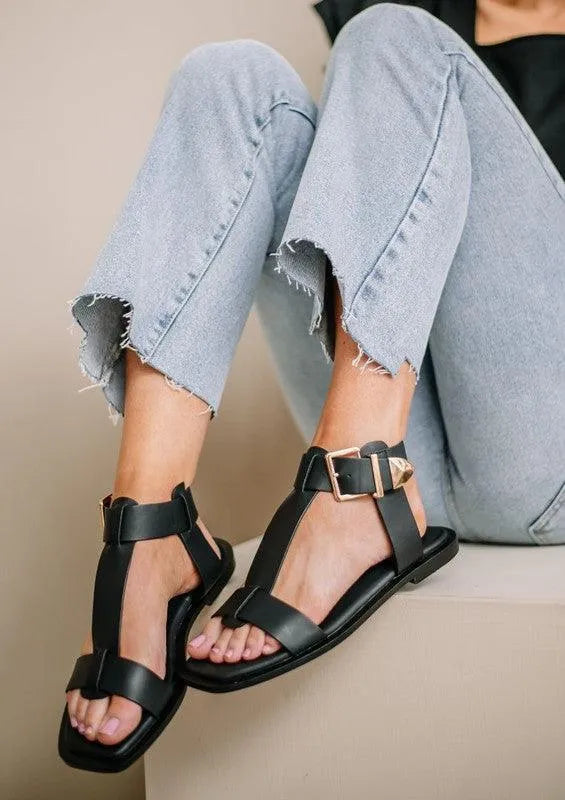 Ava Flat Sandals - Jessiz Boutique