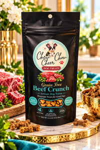 Chew Cheer Chow Grain-Free Beef Crunch Dog Treats 2.4 oz