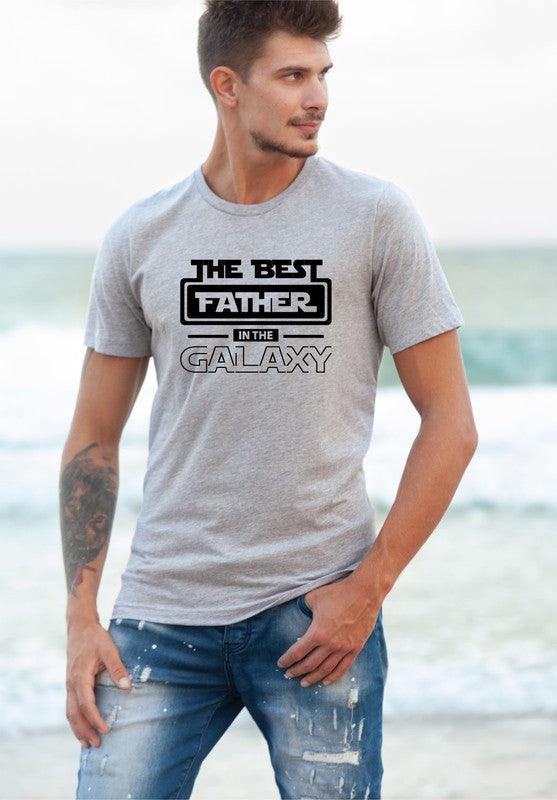 Best Father in the Galaxy Graphic Mens Tee - Jessiz Boutique