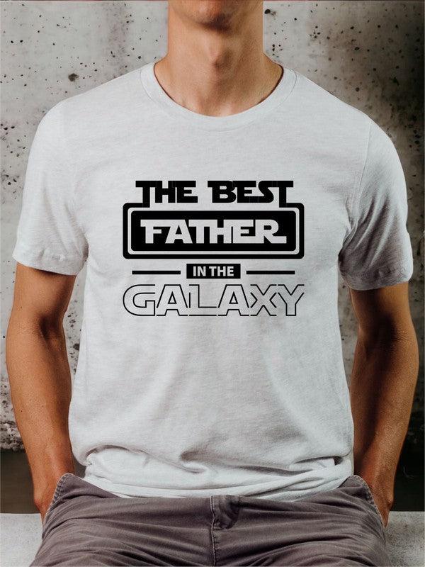 Best Father in the Galaxy Graphic Mens Tee - Jessiz Boutique