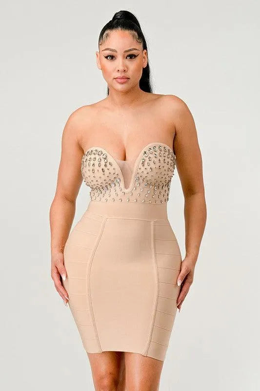 Betting on You Embellished Dress - Jessiz Boutique