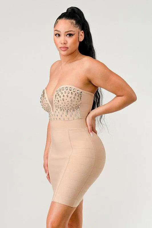 Betting on You Embellished Dress - Jessiz Boutique