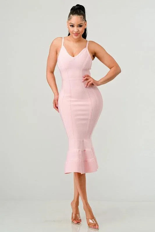 Bodycon Midi Dress - Jessiz Boutique