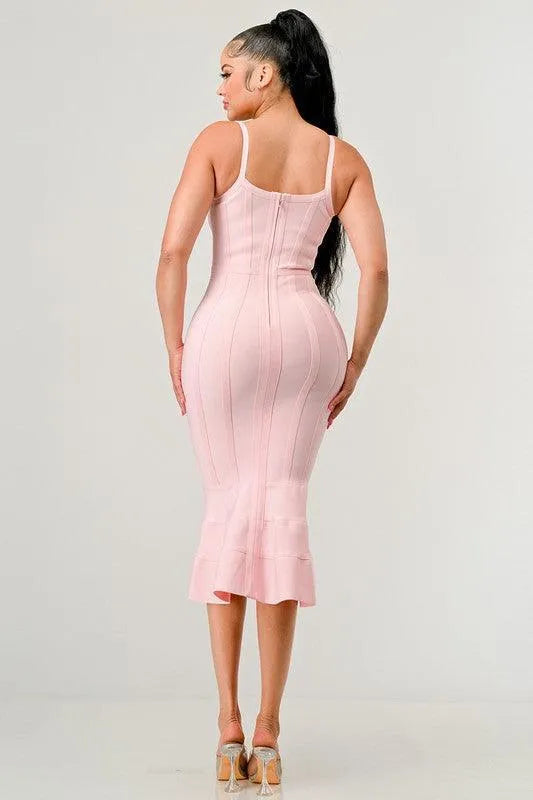 Bodycon Midi Dress - Jessiz Boutique