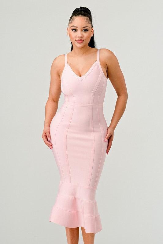 Bodycon Midi Dress - Jessiz Boutique