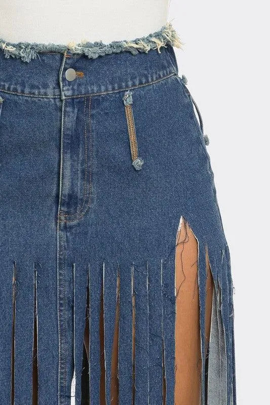 【mnem】Fringed bohemian skirt 12609404_9aefbfa9-4f62-4f39-
