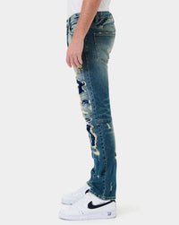 Boro Repair Straight Denim - Jessiz Boutique