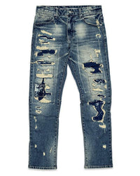 Boro Repair Straight Denim - Jessiz Boutique