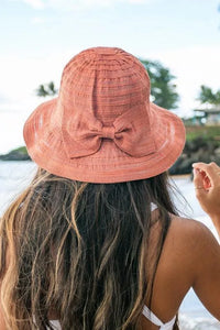 Bow Accent Bucket Sunhat - Jessiz Boutique