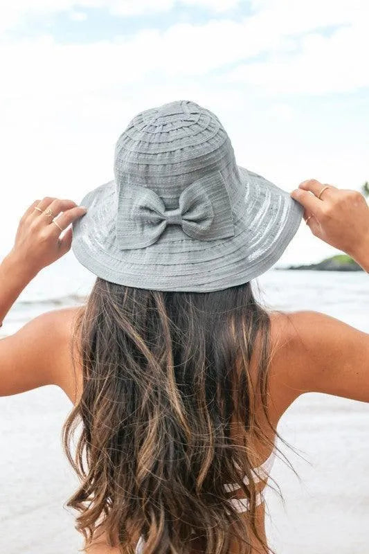 Bow Accent Bucket Sunhat - Jessiz Boutique