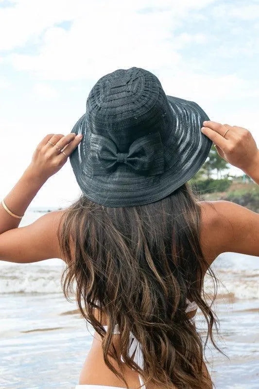 Bow Accent Bucket Sunhat - Jessiz Boutique