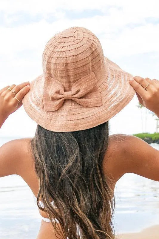 Bow Accent Bucket Sunhat - Jessiz Boutique