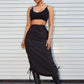 Casual Elastic Waist Drawstring Skirt - Jessiz Boutique