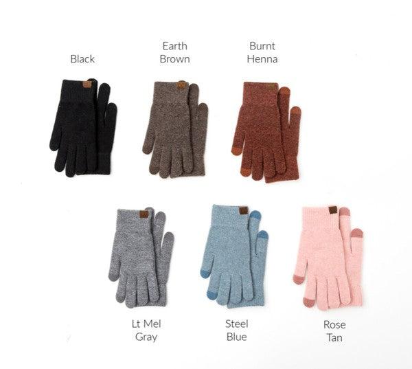 CC Cashmere Blend Touch Gloves - Jessiz Boutique