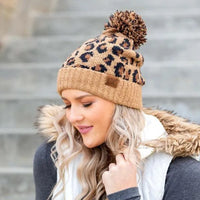 CC Leopard Pom Beanie - Jessiz Boutique