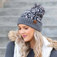 CC Leopard Pom Beanie - Jessiz Boutique