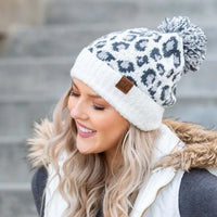 CC Leopard Pom Beanie - Jessiz Boutique