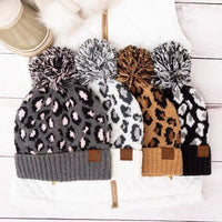 CC Leopard Pom Beanie - Jessiz Boutique