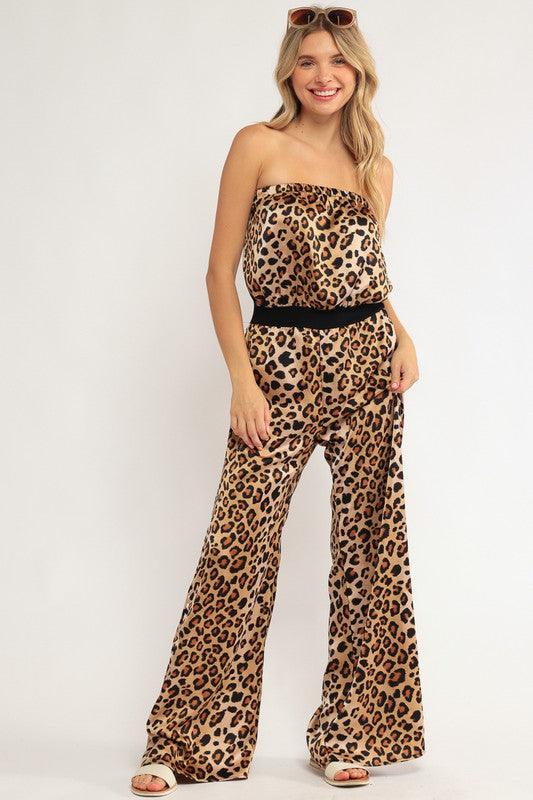 Cheetah Printed Jumpsuit - Jessiz Boutique