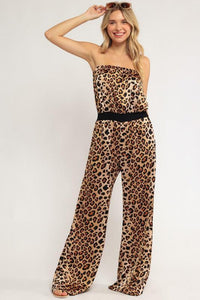 Cheetah Printed Jumpsuit - Jessiz Boutique