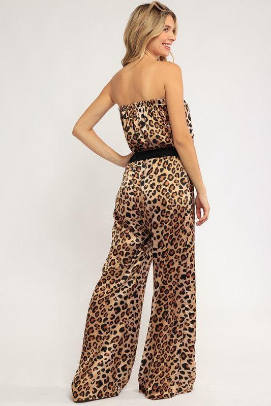 Cheetah Printed Jumpsuit - Jessiz Boutique