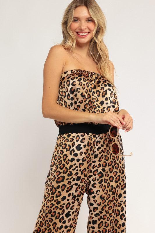 Cheetah Printed Jumpsuit - Jessiz Boutique