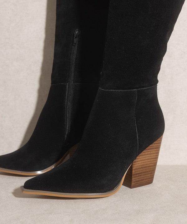 Clara Knee-High Western Boots - Jessiz Boutique