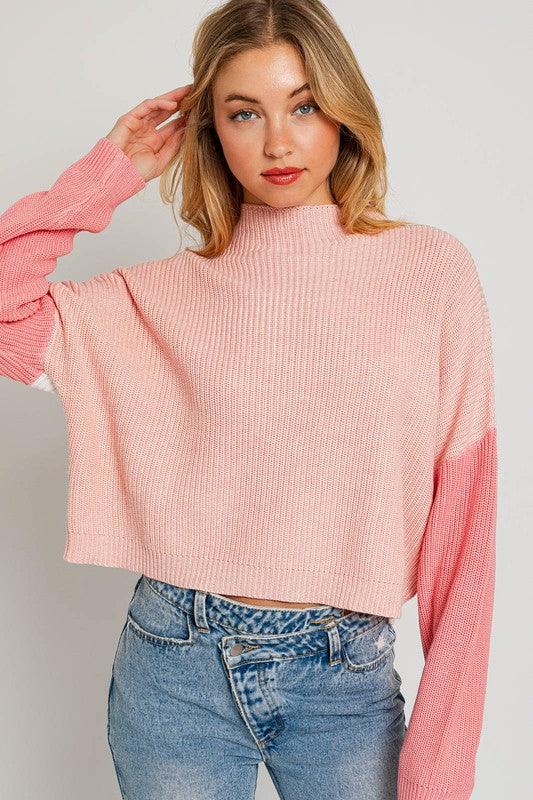 Color Block Oversize Sweater - Jessiz Boutique
