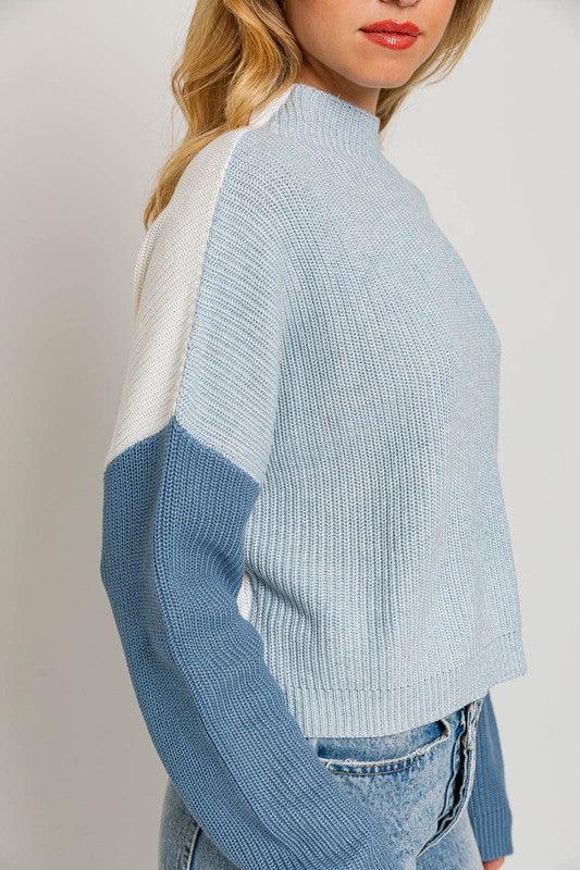 Color Block Oversize Sweater - Jessiz Boutique