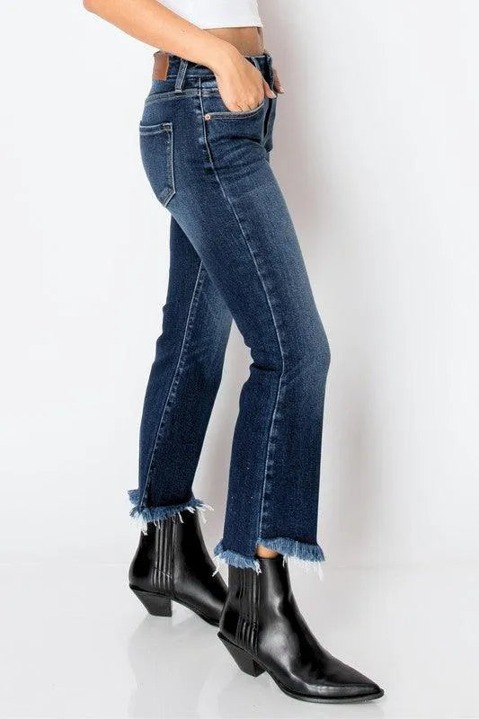 Corset Jeans High Rise Crop Flare - Jessiz Boutique