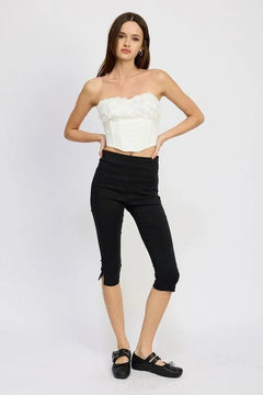 Corset Top with Lace Detail - Jessiz Boutique