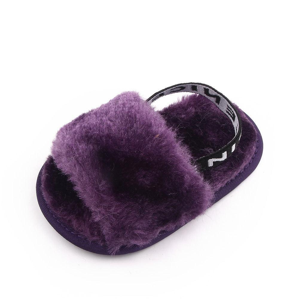 Cozy Fluffy Slippers with Elastic Band - Jessiz Boutique