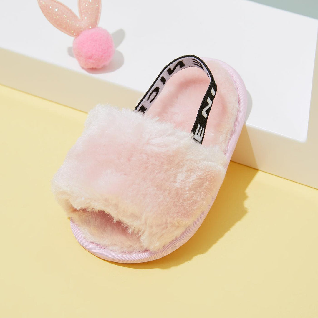 Cozy Fluffy Slippers with Elastic Band - Jessiz Boutique