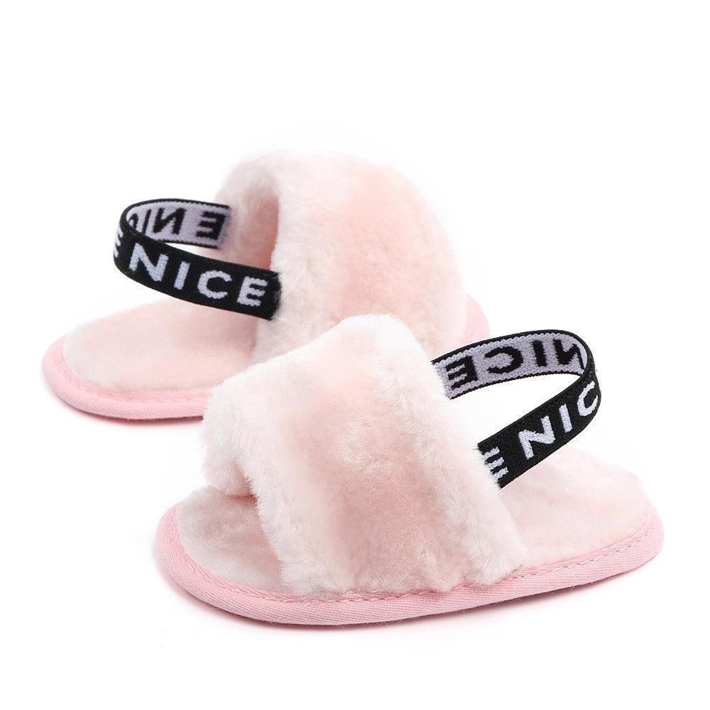 Cozy Fluffy Slippers with Elastic Band - Jessiz Boutique