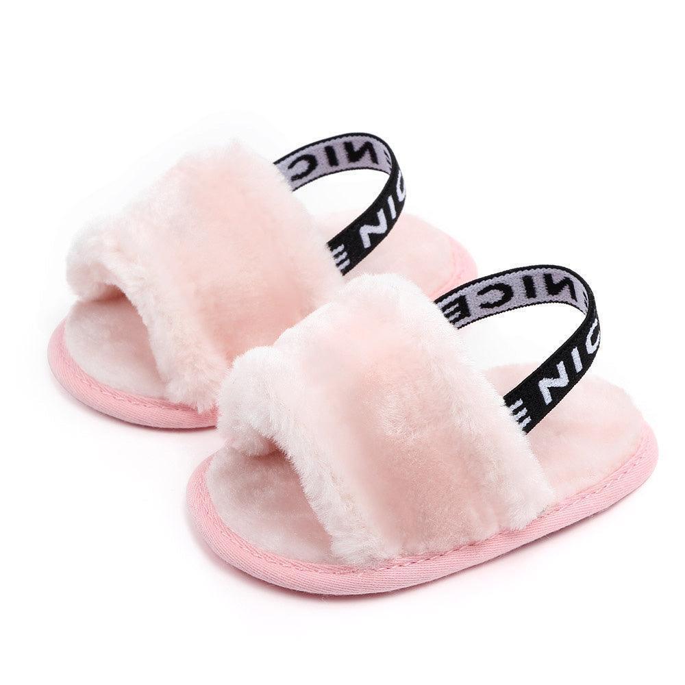 Cozy Fluffy Slippers with Elastic Band - Jessiz Boutique