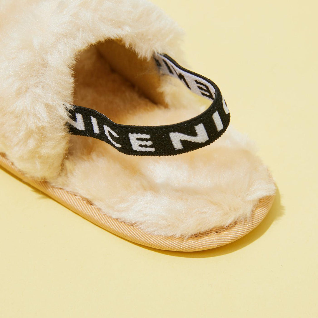 Cozy Fluffy Slippers with Elastic Band - Jessiz Boutique