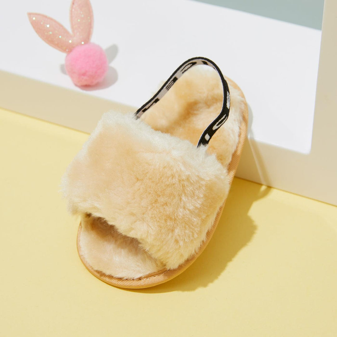 Cozy Fluffy Slippers with Elastic Band - Jessiz Boutique