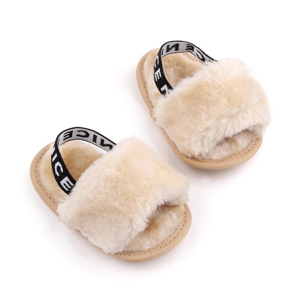 Cozy Fluffy Slippers with Elastic Band - Jessiz Boutique