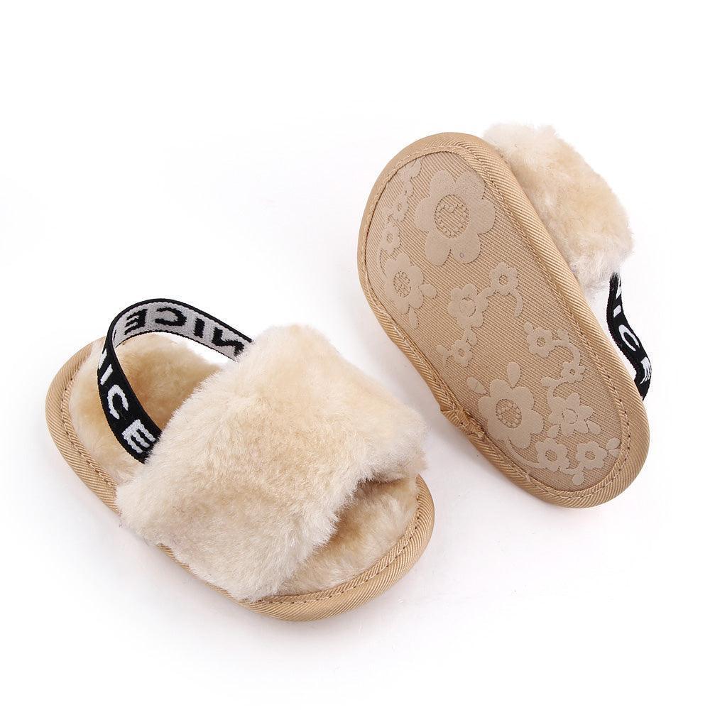 Cozy Fluffy Slippers with Elastic Band - Jessiz Boutique