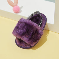 Cozy Fluffy Slippers with Elastic Band - Jessiz Boutique