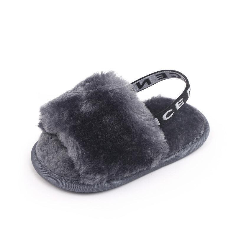 Cozy Fluffy Slippers with Elastic Band - Jessiz Boutique