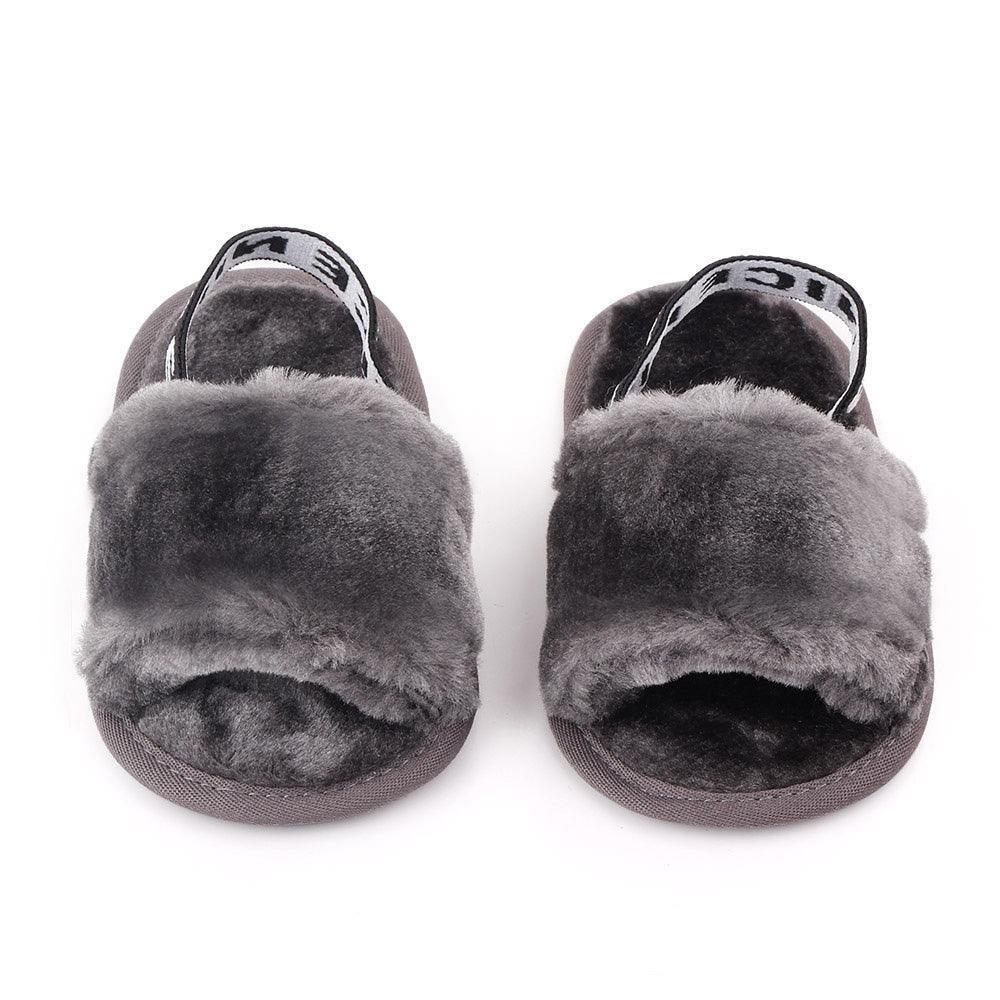 Cozy Fluffy Slippers with Elastic Band - Jessiz Boutique