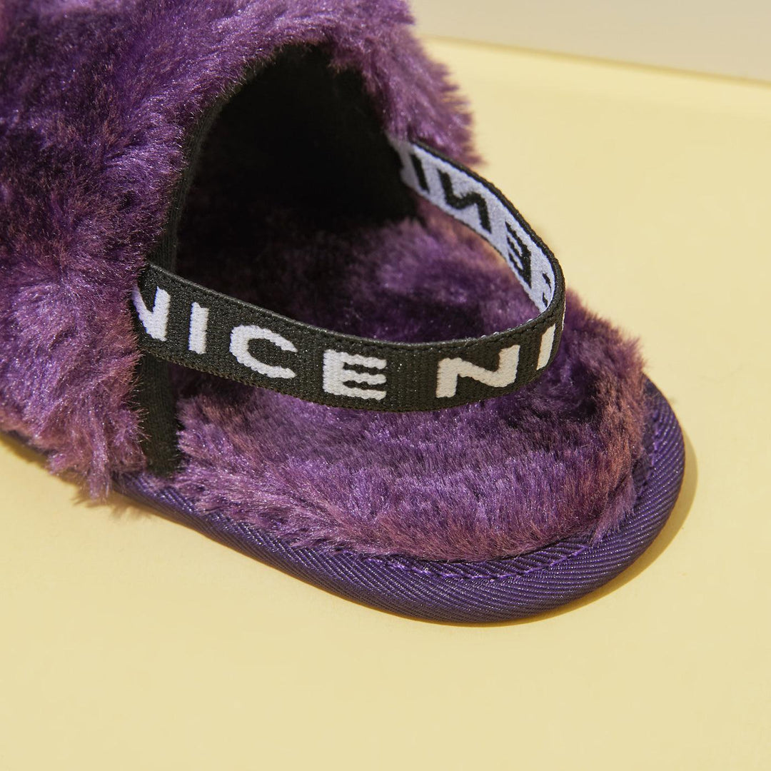 Cozy Fluffy Slippers with Elastic Band - Jessiz Boutique