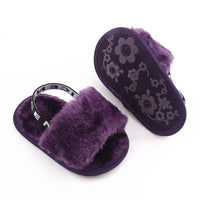 Cozy Fluffy Slippers with Elastic Band - Jessiz Boutique