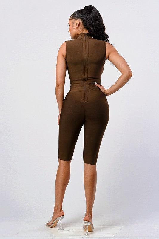 Cris Cross Bandage Romper - Jessiz Boutique