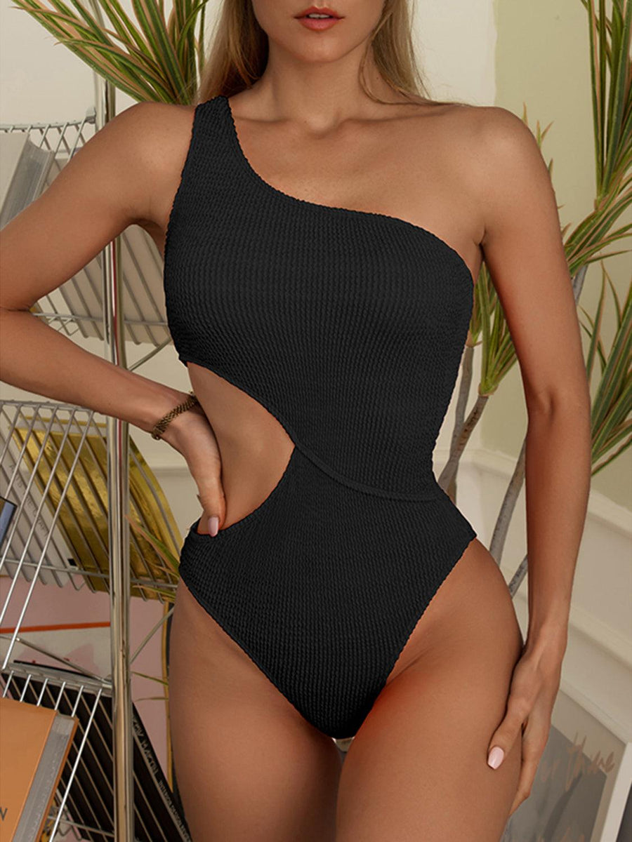 Cutout One Shoulder One-Piece Swimwear - Jessiz Boutique