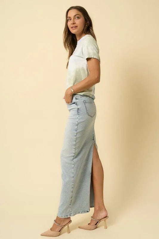 Denim Lab Super Long Maxi Skirt - Jessiz Boutique