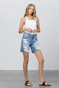 Distressed Premium Bermuda Shorts - Jessiz Boutique