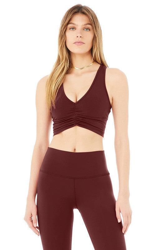 Drawstring Sports Bra Buttery Soft - Jessiz Boutique